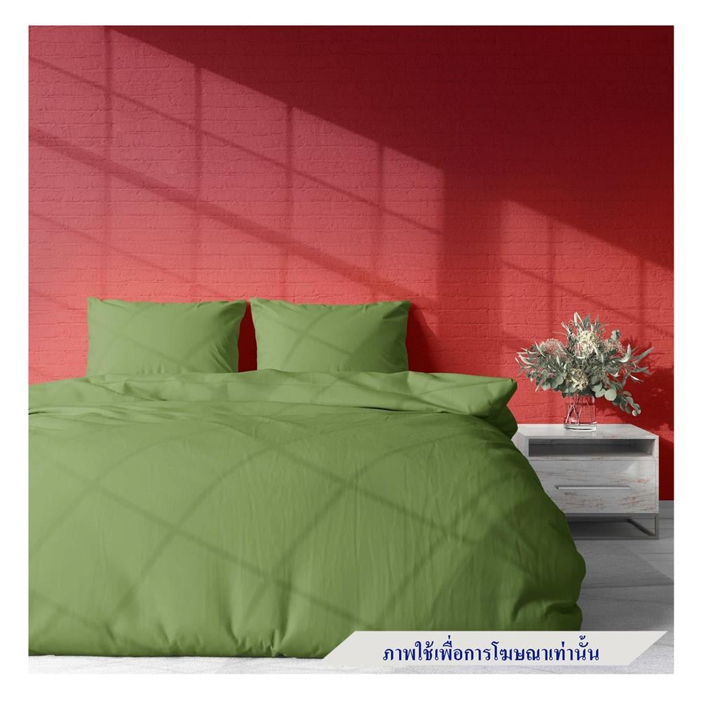 ผ้าปูที่นอน 6 ฟุต BED CLIP MICROTEX สี GREEN