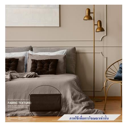 ผ้าปูที่นอน 6 ฟุต BED CLIP MICROTEX สี OVALTINE_0