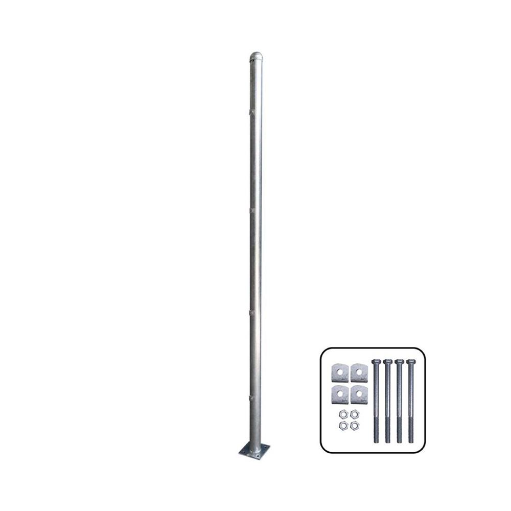 เสารั้วกลมสำเร็จรูปชุบกัลวาไนซ์ EURO FENCE 2 นิ้ว x150 ซม.