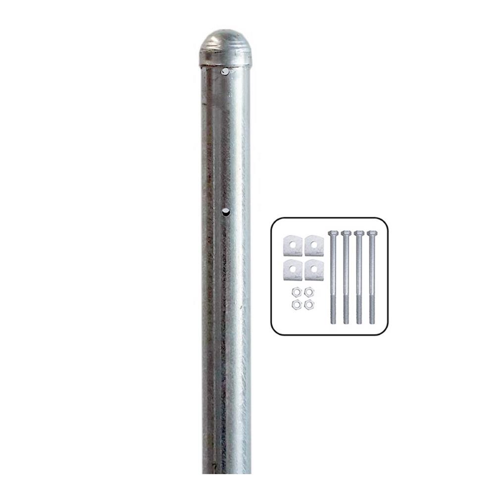 เสารั้วกลมสำเร็จรูปชุบกัลวาไนซ์ EURO FENCE 2 นิ้ว x150 ซม.