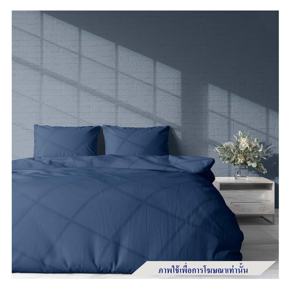 ผ้าปูที่นอน 6 ฟุต BED CLIP MICROTEX สี GREY BLUE