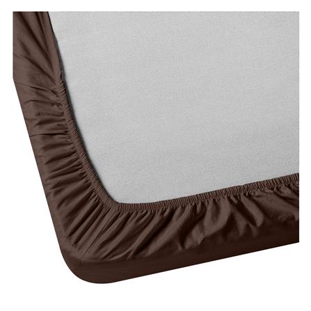 ผ้าปูที่นอน 6 ฟุต BED CLIP MICROTEX สี BROWN_2