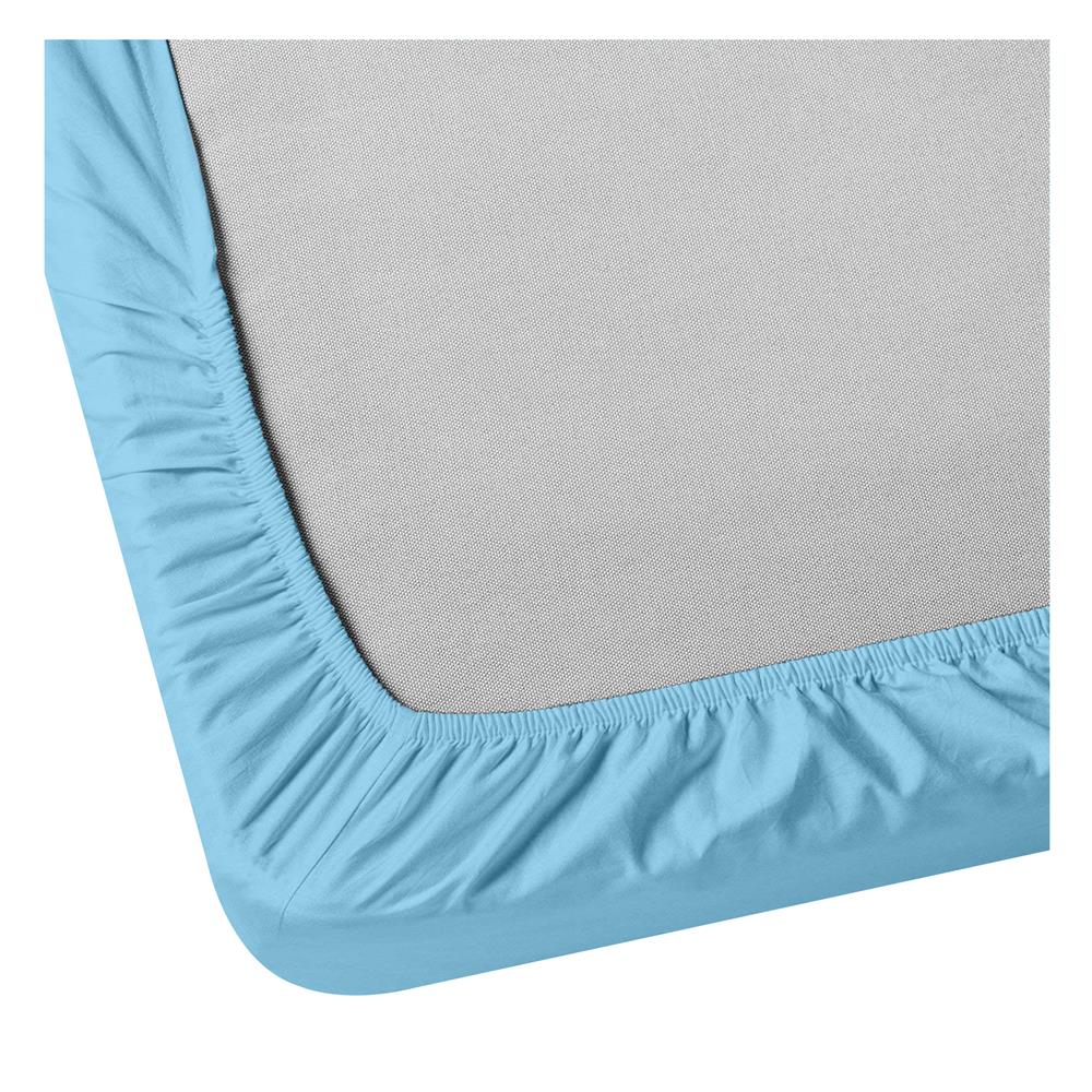 ชุดผ้าปูที่นอน 8 ฟุต 3 ชิ้น BED CLIP MICROTEX สี BLUE