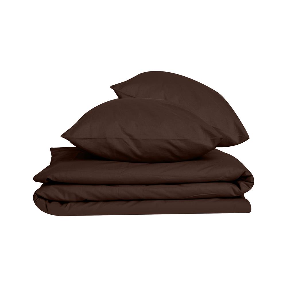 ชุดผ้าปูที่นอน 8 ฟุต 3 ชิ้น BED CLIP MICROTEX สี BROWN