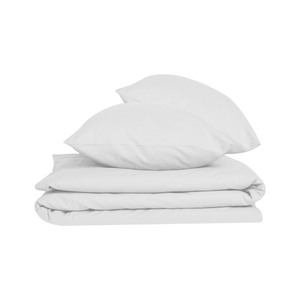ชุดผ้าปูที่นอน 8 ฟุต 3 ชิ้น BED CLIP MICROTEX สี WHITE
