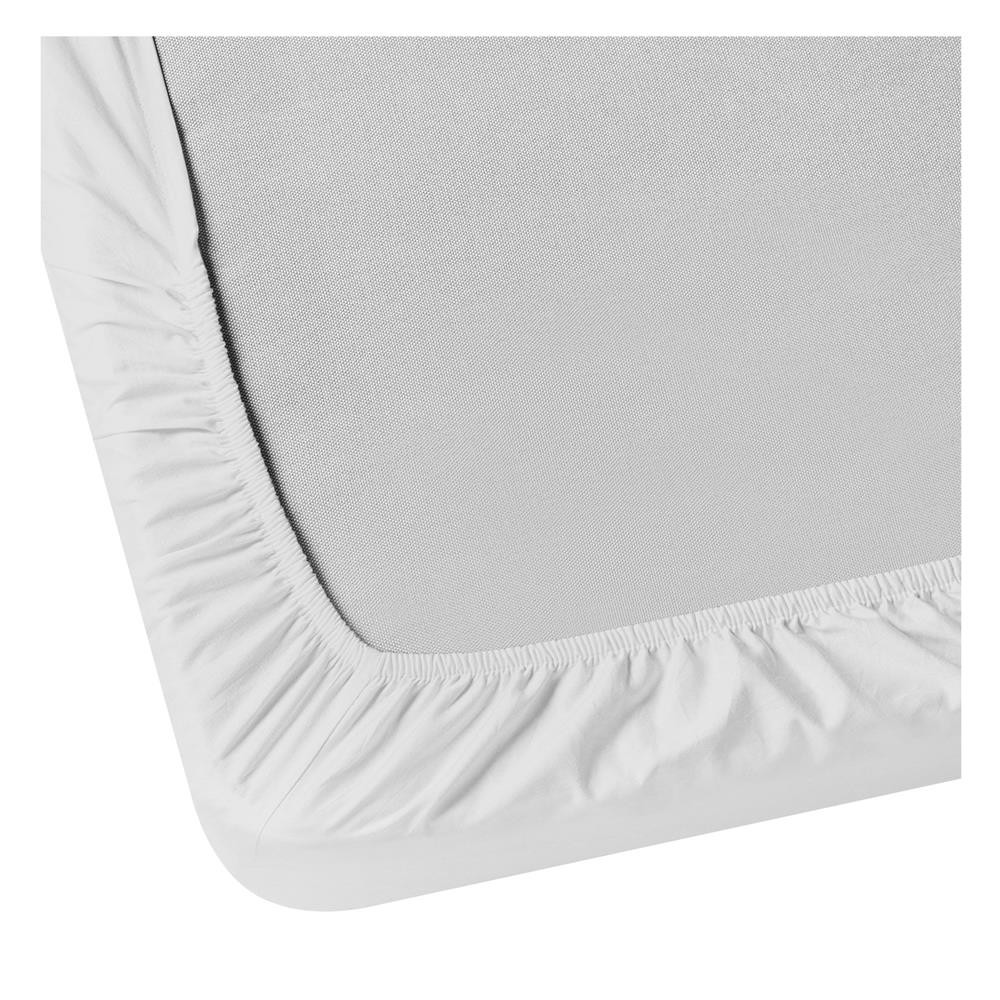 ชุดผ้าปูที่นอน 8 ฟุต 3 ชิ้น BED CLIP MICROTEX สี WHITE