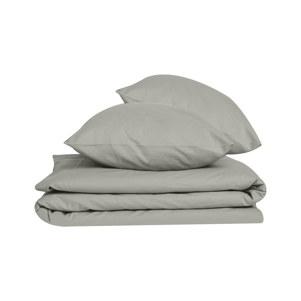 ชุดผ้าปูที่นอน 8 ฟุต 3 ชิ้น BED CLIP MICROTEX สี GREY