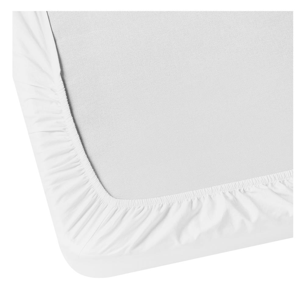 ผ้าปูที่นอน 8 ฟุต BED CLIP MICROTEX สี WHITE