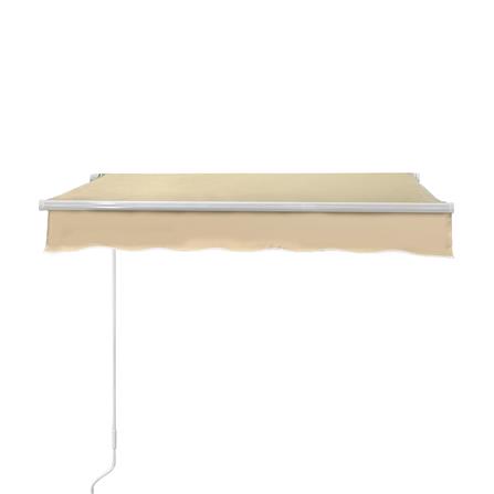 กันสาดผ้าพับได้ SUNSHIELD 200x150 ซม. สีเบจ_1