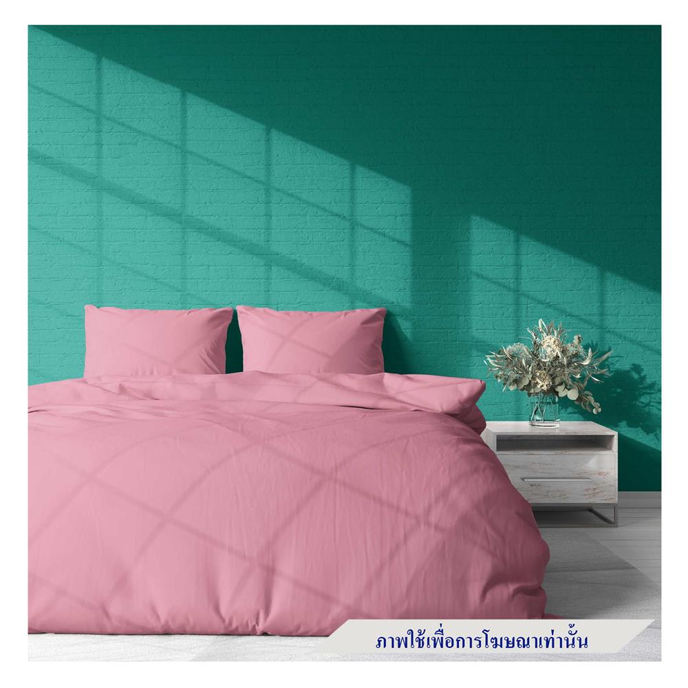 ชุดผ้าปูที่นอน 6.5 ฟุต 3 ชิ้น BED CLIP MICROTEX สี PINK