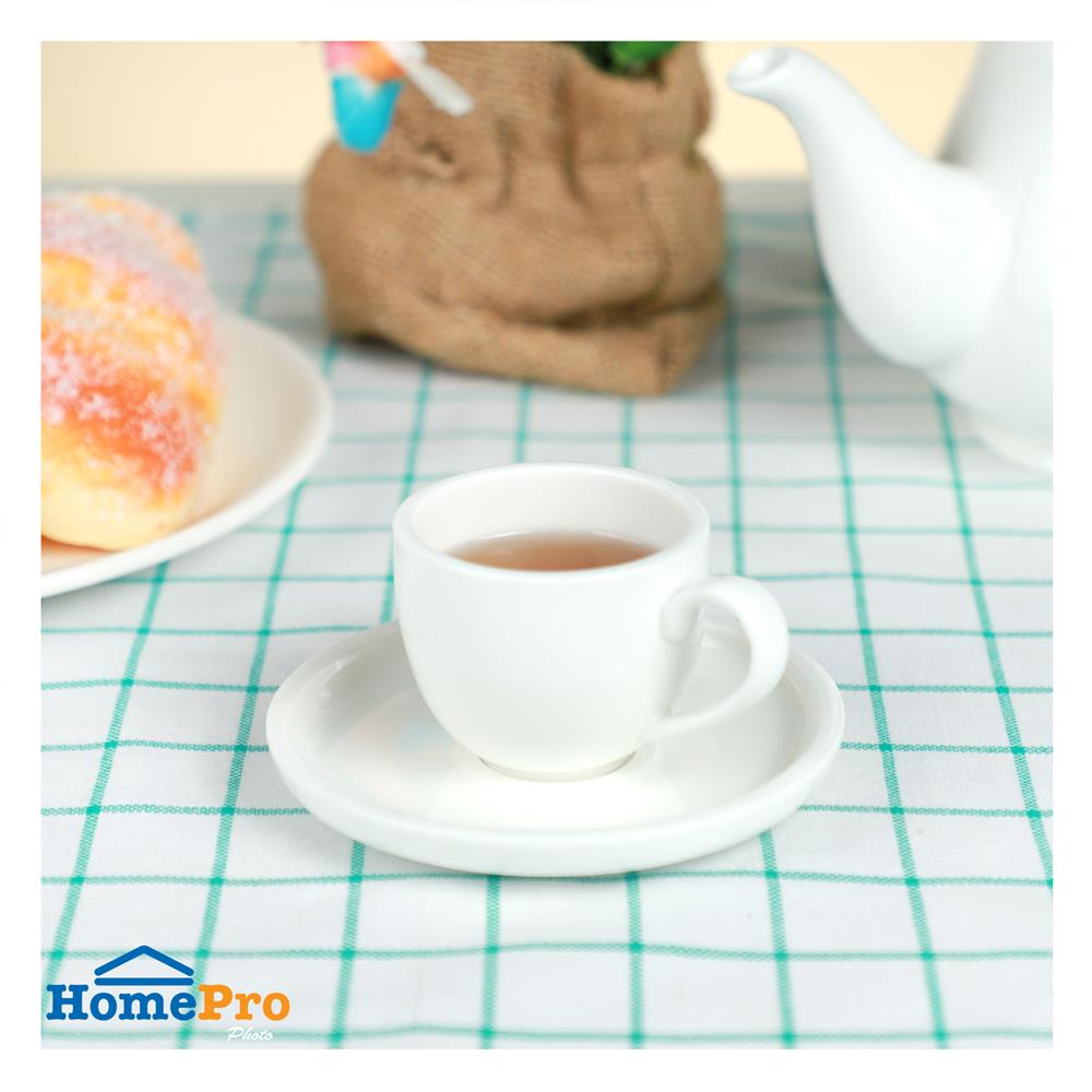 ชุดถ้วยกาแฟ PORCELAIN 90 มล. KECH SNOW CUTE สีขาว