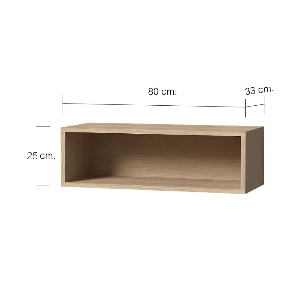 กล่องแขวนเสริม CABIN JUNO 80x25 ซม. สีบีช