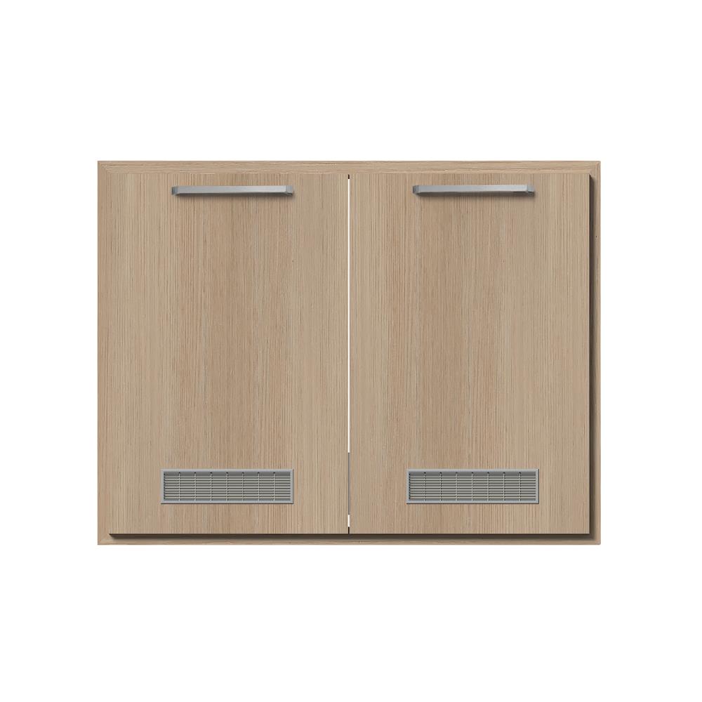 หน้าบานคู่ UPVC CABIN JUNO 84.5x64.5 ซม. สีบีช