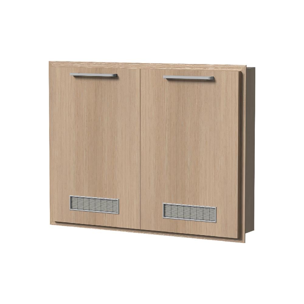 หน้าบานคู่ UPVC CABIN JUNO 84.5x64.5 ซม. สีบีช