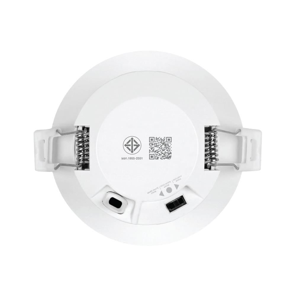 ดาวน์ไลท์ LED LAMPTAN SPOT SCOPE 6 วัตต์ DAYLIGHT/COOL WHITE/WARM WHITE 3.5 นิ้ว สีขาว กลม