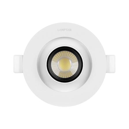 ดาวน์ไลท์ LED LAMPTAN SPOT SCOPE 6 วัตต์ DAYLIGHT/COOL WHITE/WARM WHITE 3.5 นิ้ว สีขาว กลม_0