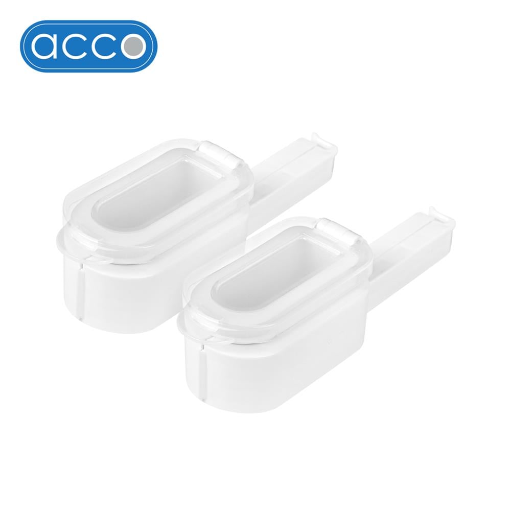 คลิปหนีบถุงน้ำยา ACCO 13.9x4.2x4.2 ซม. สีขาว แพ็ก 2 ชิ้น_1