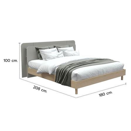 ชุดห้องนอน 5 ฟุต KONCEPT BROOKER 59060032 สีลินด์เบิร์กโอ๊ค_6