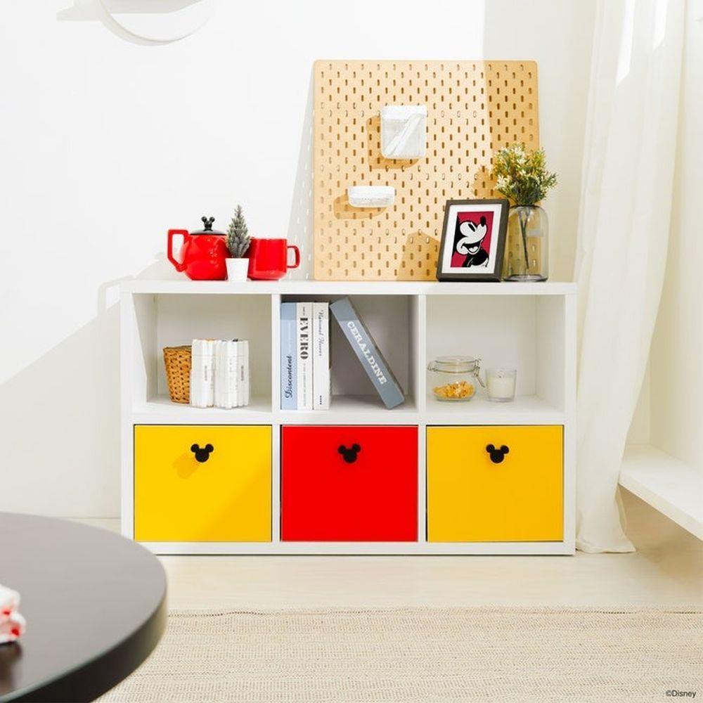 ตู้เตี้ย KONCEPT MICKEY RETRO EMBOSS 19216239 สีขาว/เหลือง/แดง