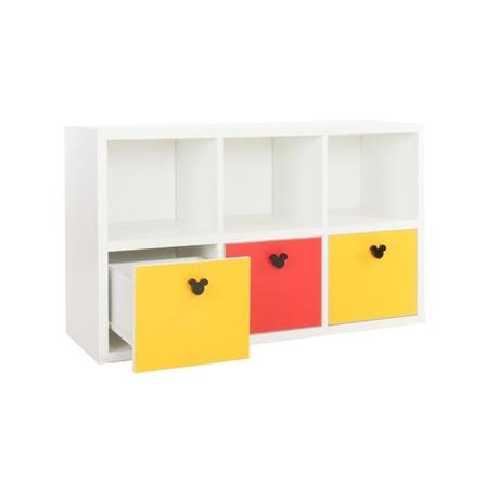 ตู้เตี้ย KONCEPT MICKEY RETRO EMBOSS 19216239 สีขาว/เหลือง/แดง_4