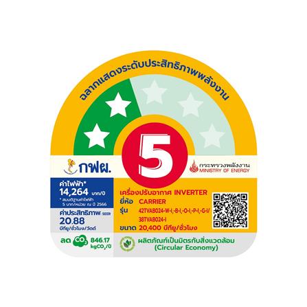 แอร์ผนัง CARRIER 42TVAB024OI 20400 บีทียู อินเวอร์เตอร์_3