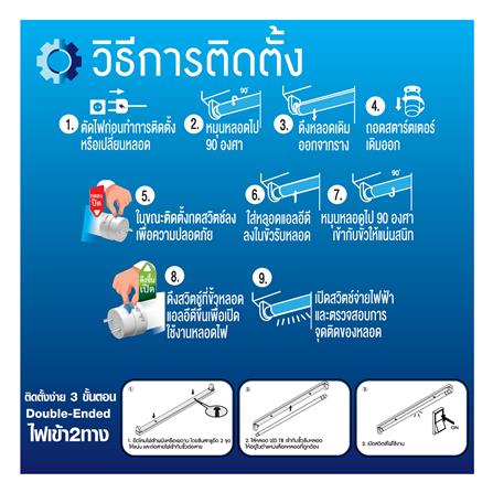 ชุดรางนีออน LED RACER T8 ULTRA FULL SET 9.5 วัตต์ DAYLIGHT_4