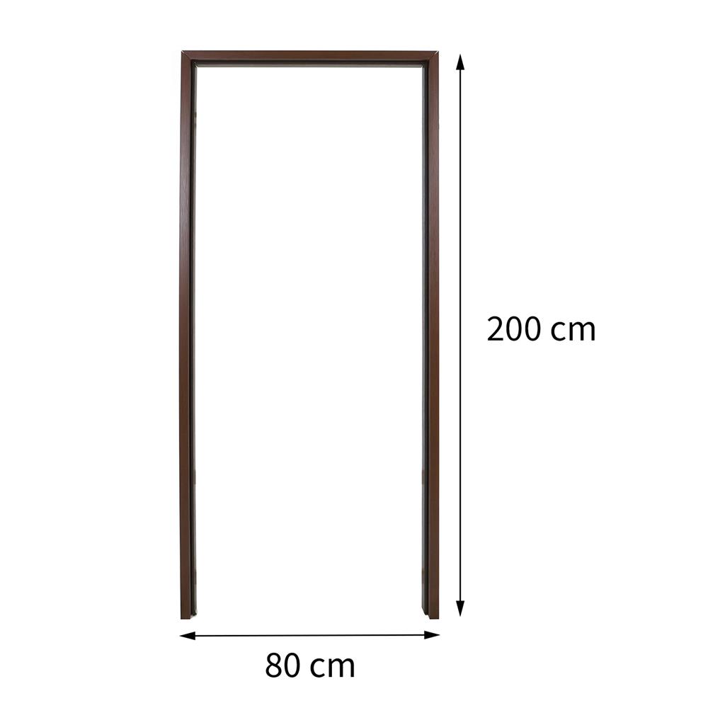 วงกบประตูไม้สังเคราะห์ WPC AZLE ULTRA 4 80x200 ซม. สีน้ำตาล ลายไม้