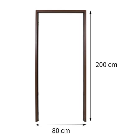 วงกบประตูไม้สังเคราะห์ WPC AZLE ULTRA 4 80x200 ซม. สีน้ำตาล ลายไม้_5