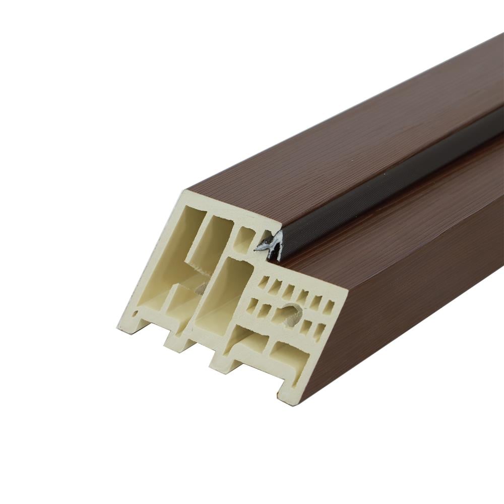 วงกบประตูไม้สังเคราะห์ WPC AZLE ULTRA 4 90x200 ซม. สีน้ำตาล ลายไม้