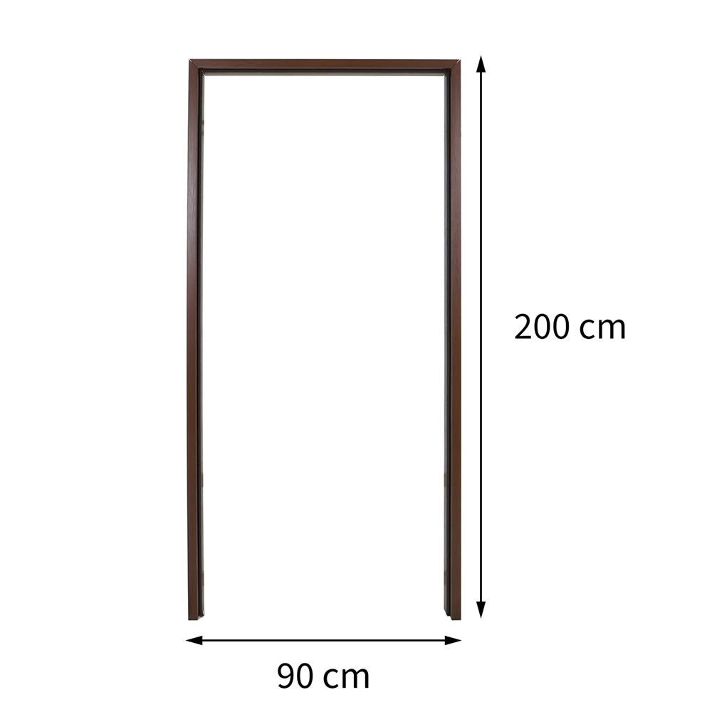 วงกบประตูไม้สังเคราะห์ WPC AZLE ULTRA 4 90x200 ซม. สีน้ำตาล ลายไม้