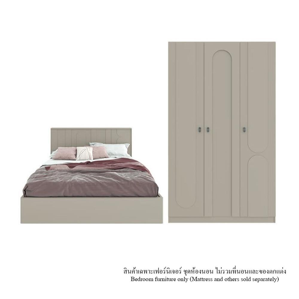ชุดห้องนอน 6 ฟุต SB FURNITURE LAVIQUE 59060070 สี PASTELA CREAM