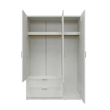 ตู้เสื้อผ้า 3 บานเปิด SB FURNITURE QUINN 19228847 150 ซม. สี MAGIC GREY_2