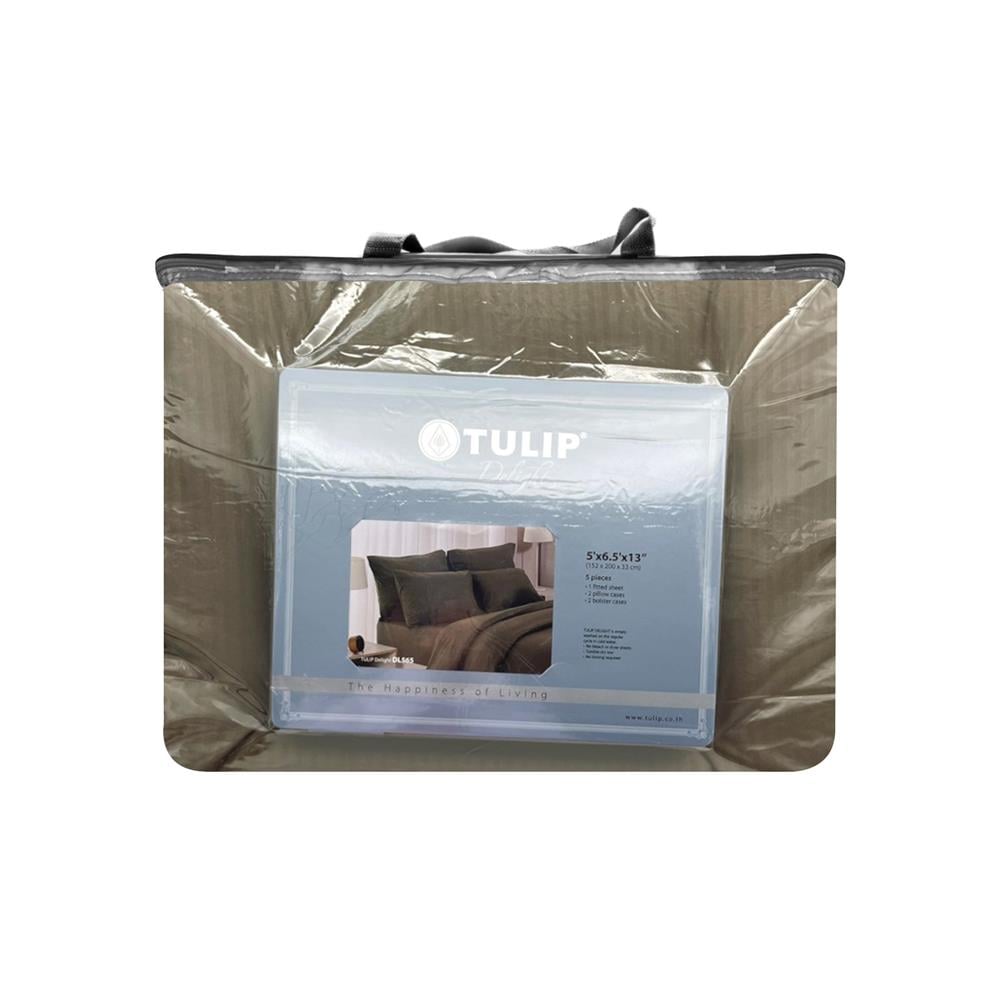 ชุดผ้าปูที่นอน 5 ฟุต 6 ชิ้น TULIP DELIGHT 60240-DL565