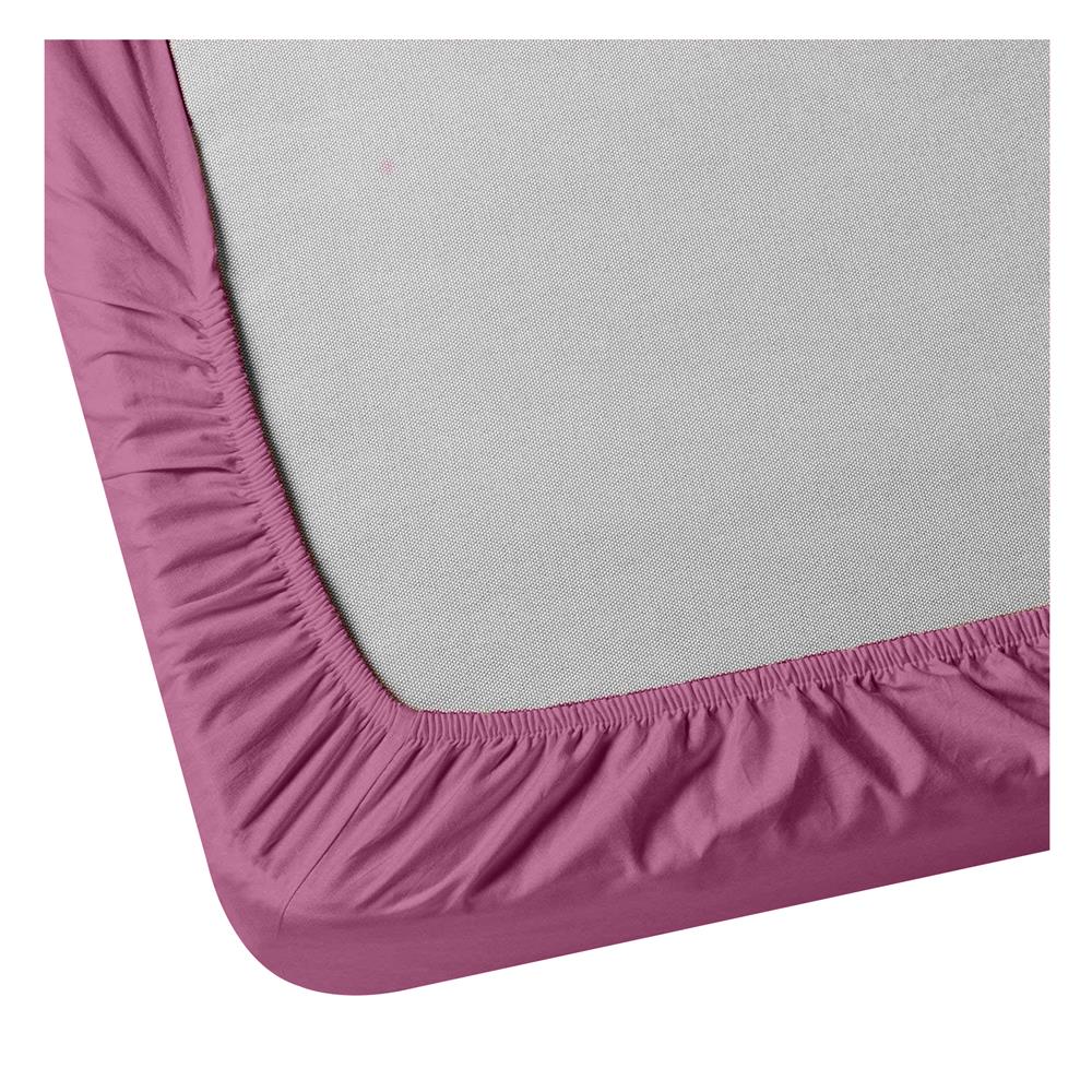 ผ้าปูที่นอน 6.5 ฟุต BED CLIP MICROTEX สี DARK PINK