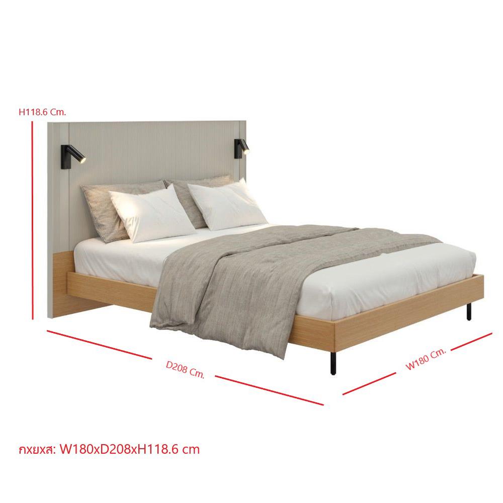 เตียง 5 ฟุต SB FURNITURE WHIZ 19228154 สี MAGIC GREY
