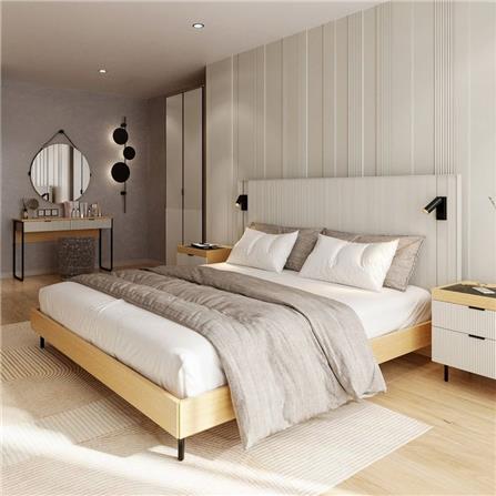เตียง 5 ฟุต SB FURNITURE WHIZ 19228154 สี MAGIC GREY_3