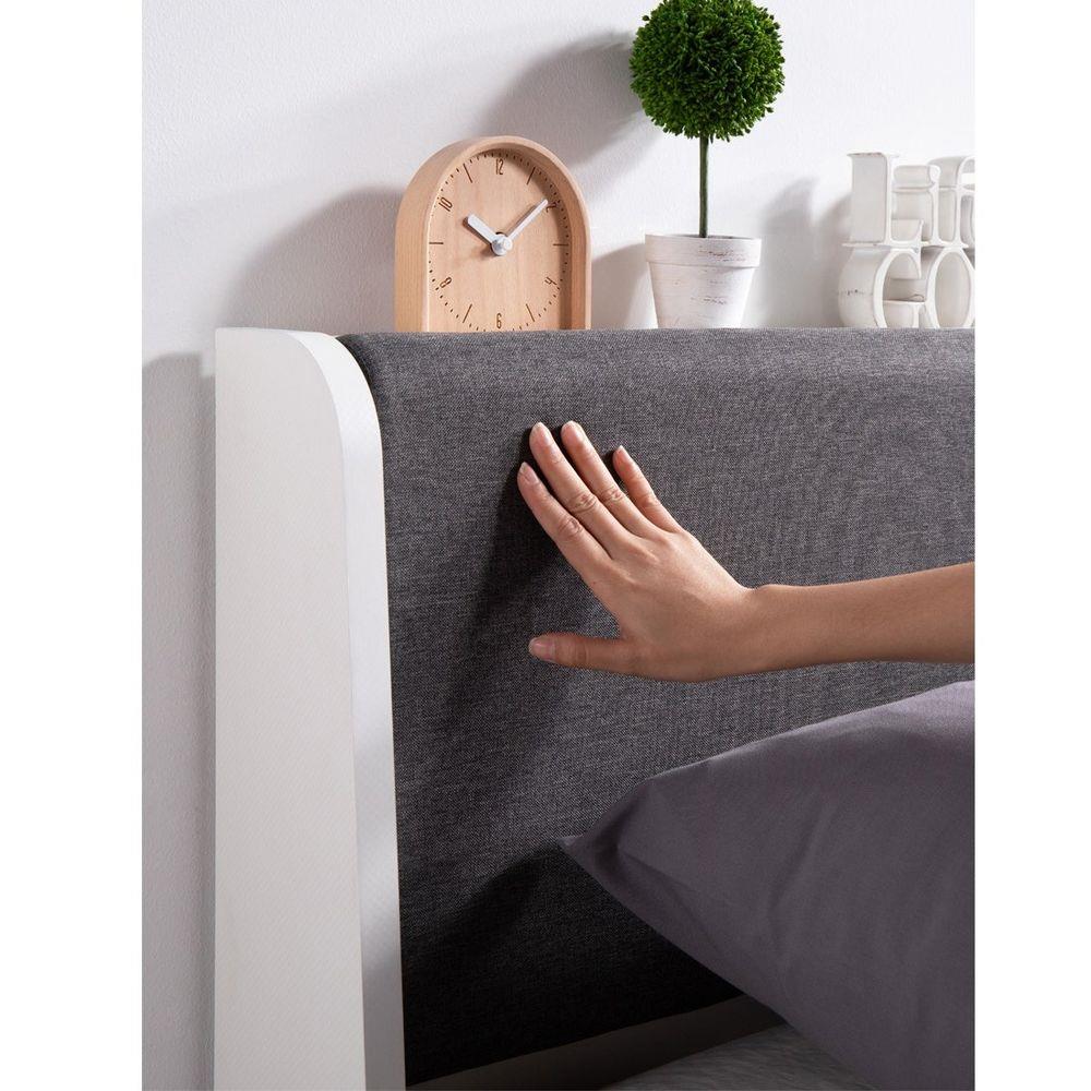 เตียง 6 ฟุต  SB FURNITURE KEITH 19227834 สีขาว