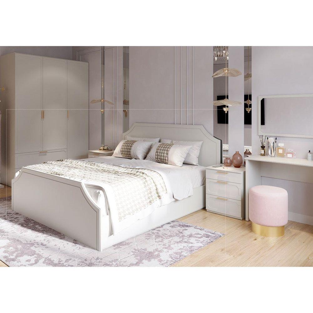 เตียง 6 ฟุต  SB FURNITURE QUINN 19228838 สี MAGIC GREY