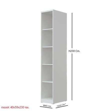 ตู้สูง SB FURNITURE KEITH 19227822 40 ซม. สีขาว_4