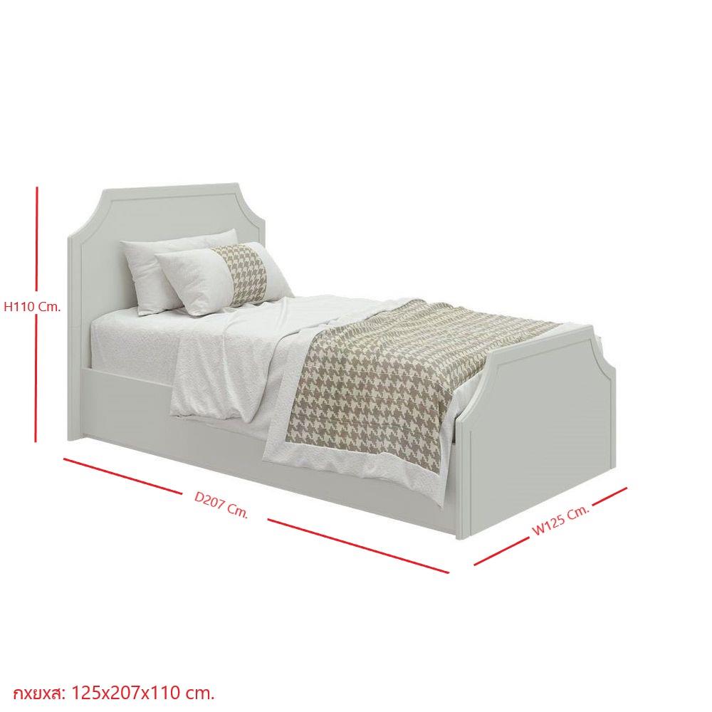 เตียง 3.5 ฟุต SB FURNITURE QUINN 19228840 สี MAGIC GREY