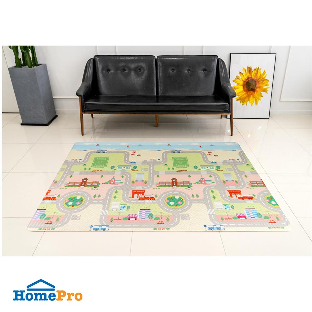แผ่นอเนกประสงค์ HOME LIVING STYLE ROAD PLAY 135X185 ซม. สีชมพู