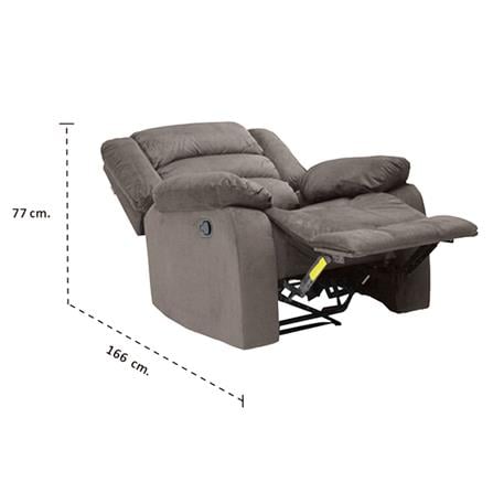 RECLINER 1 ที่นั่ง KONCEPT ZHANE 19167997 สีน้ำตาล_4