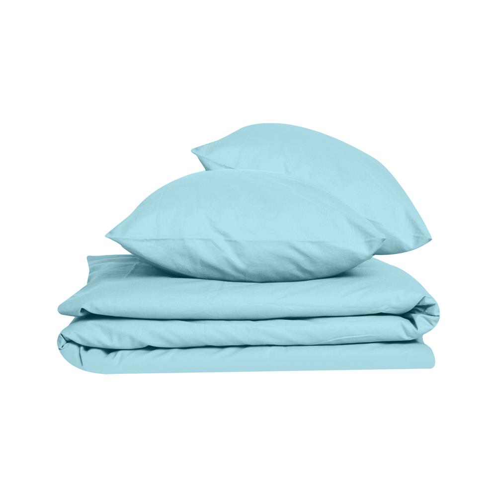 ชุดผ้าปูที่นอน 7 ฟุต 3 ชิ้น BED CLIP MICROTEX 10 นิ้ว สี BLUE