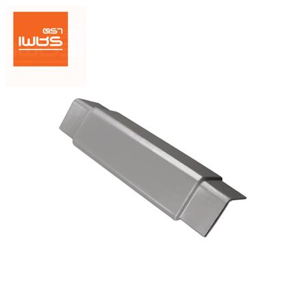 ครอบสันหลังคา 2 ทาง เจียระไน ตราเพชร 5 มม. สีเทาเงิน_0