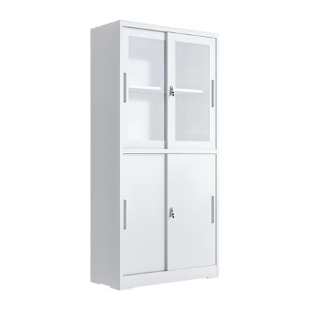 ตู้เหล็กสูงบานเลื่อน FURDINI KULLEN FYD-W017 สีขาว_1