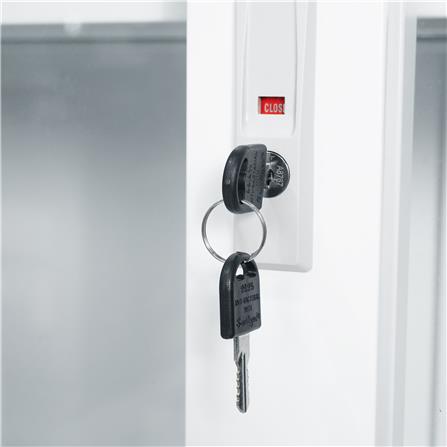 ตู้เหล็กสูงบานเลื่อน FURDINI KULLEN FYD-W017 สีขาว_3