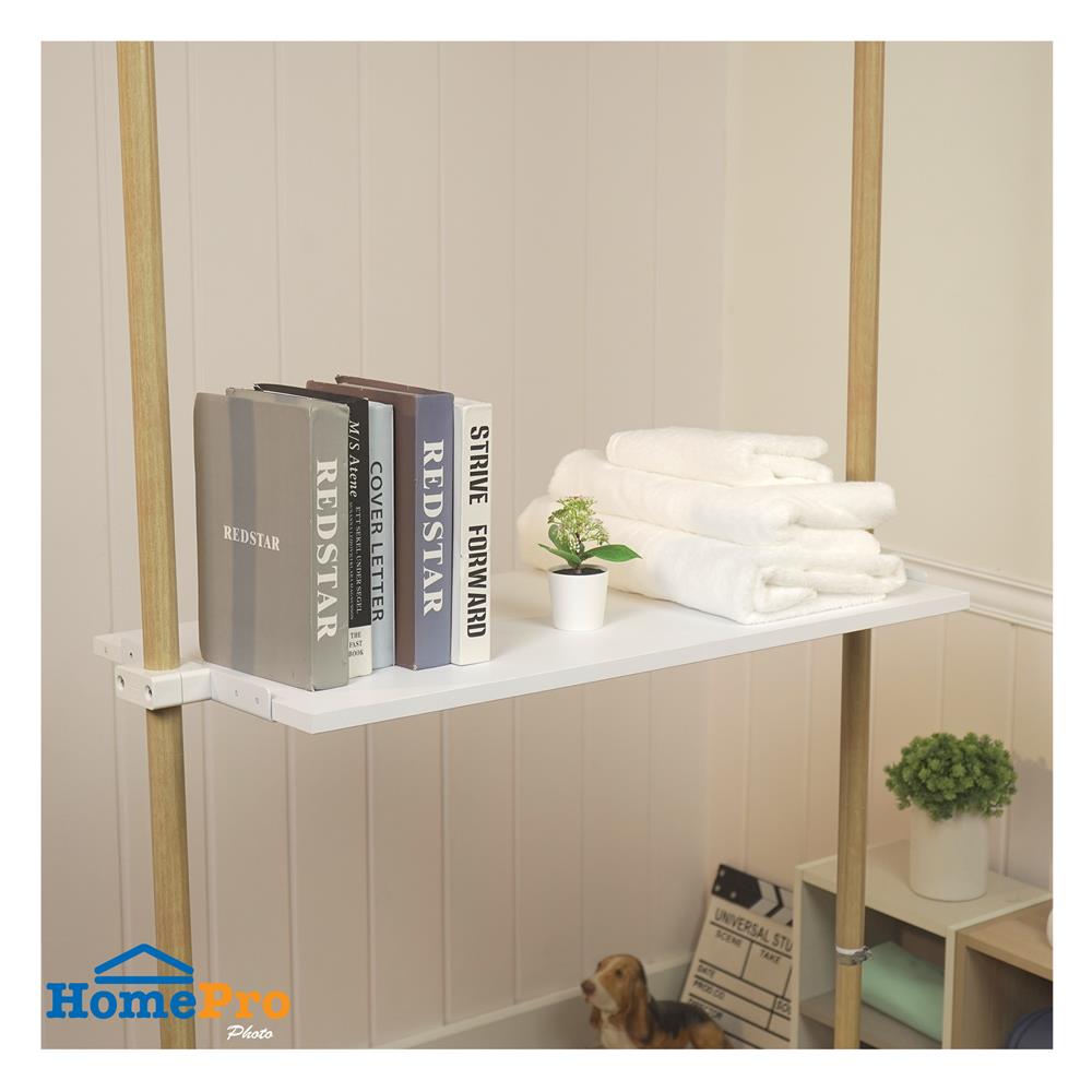 แผ่นชั้นไม้ MDF STACKO X TUGU 80X40X1.5 ซม. สีขาว