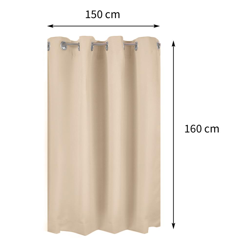 ผ้าม่าน EYELET HOME LIVING STYLE TILDA UV 150X160 ซม. สีครีม