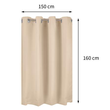 ผ้าม่าน EYELET HOME LIVING STYLE TILDA UV 150X160 ซม. สีครีม_8