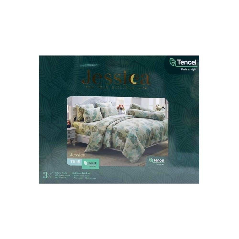 ชุดผ้าปูที่นอน 3.5 ฟุต 3 ชิ้น JESSICA TENCEL 20166-T849